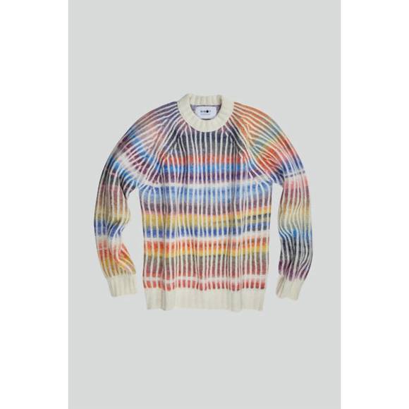 NEW NN07 viggo raglan crew sweater in bright multi - Picture 2 of 4